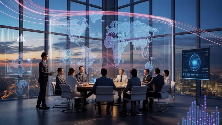 Young professionals collaborating in the workplace
